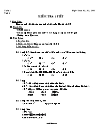 Giáo án môn Số học - Lớp 6 - Tiết 18: Kiểm tr