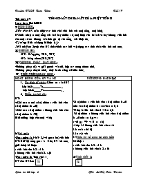 Giáo án môn Số học Lớp 6 - Tiết 19: Tính chất chia hết của một tổng - Năm học 2009-2010 - Lê Thị Kim Duyên