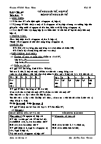 Giáo án môn Số học Lớp 6 - Tiết 25: Số nguyên