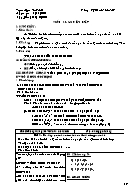 Giáo án môn Số học Lớp 6 - Tiết 28: Luyện tập