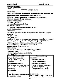 Giáo án môn Số học Lớp 6 - Tiết 32: Luyện tập