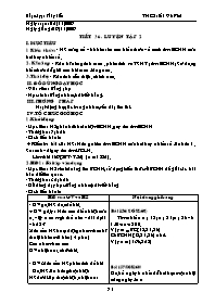 Giáo án môn Số học Lớp 6 - Tiết 36: Luyện tập