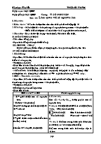 Giáo án môn Số học Lớp 6 - Tiết 40: Làm quen 