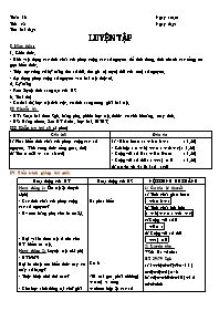 Giáo án môn Số học Lớp 6 - Tiết 48: Luyện tập