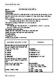 Giáo án môn Số học Lớp 6 - Tiết 50: Ôn tập học kỳ I (tiết 3) - Năm học 2008-2009 - Trường THCS Bưng Bàng