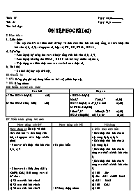 Giáo án môn Số học Lớp 6 - Tiết 54: Ôn tập họ