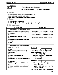 Giáo án môn Số học Lớp 6 - Tiết 56: Ôn tập học kỳ I (tiếp theo) - Năm học 2006-2007 - Võ Văn Đồng