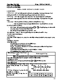 Giáo án môn Số học Lớp 6 - Tiết 6: Phép cộng
