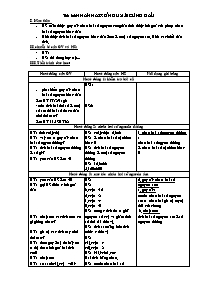 Giáo án môn Số học Lớp 6 - Tiết 62: Nhân hai 