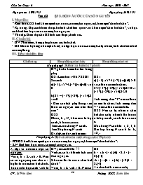 Giáo án môn Số học Lớp 6 - Tiết 65 đến 66 - Năm học 2010-2011 - Lê Văn Hòa