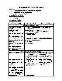 Giáo án môn Số học Lớp 6 - Tiết 66: Bội và ướ