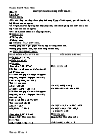 Giáo án môn Số học Lớp 6 - Tiết 67: Ôn tập chương II (tiếp theo) - Lê Thị Kim Duyên