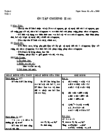 Giáo án môn Số học Lớp 6 - Tiết 67: Ôn tập chương II (tiếp theo)