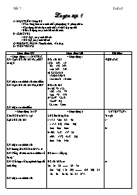 Giáo án môn Số học Lớp 6 - Tiết 7: Luyện tập