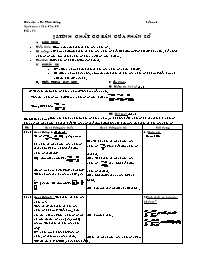 Giáo án môn Số học Lớp 6 - Tiết 72, Bài 3: Tính chất cơ bản của phân số - Năm học 2004-2005 - Tạ Vĩnh Hưng