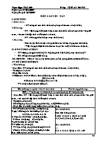 Giáo án môn Số học Lớp 6 - Tiết 8: Luyện tập
