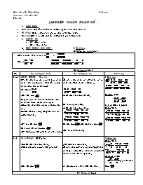 Giáo án môn Số học Lớp 6 - Tiết 85, Bài 10: P