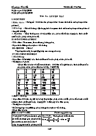 Giáo án môn Số học Lớp 6 - Tiết 86: Luyện tập