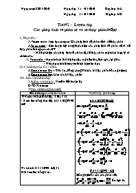 Giáo án môn Số học Lớp 6 - Tiết 92: Luyện tập
