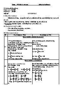 Giáo án môn Số học Lớp 6 - Tiết 99: Luyện tập