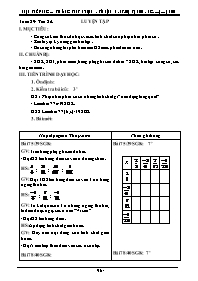 Giáo án môn Số học Lớp 6 - Tuần 29 - Năm học 2010-2011 - Phạm Thế Dũng