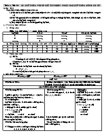 Giáo án môn Số học Lớp 6 - Tuần 4 - Tiết 12, Bài 7: Lũy thừa với số mũ tự nhiên. Nhân hai lũy thừa cùng cơ số (bản 2 cột)