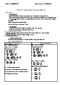 Giáo án phụ đạo Toán học Lớp 6 - Tiết 35 đến 36 - Năm học 2009-2010