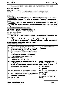 Giáo án Số học Lớp 6 - Năm học 2012-2013 - Ph