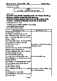 Giáo án Số học Lớp 6 - Tiết 1 đến 30 - Năm học 2006-2007 - Lê Tuấn Việt