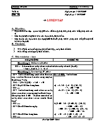 Giáo án Số học Lớp 6 - Tiết 10: Luyện tập - N