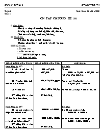 Giáo án Số học Lớp 6 - Tiết 105: Ôn tập chươn