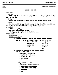 Giáo án Số học Lớp 6 - Tiết 16: Luyện tập - Đ