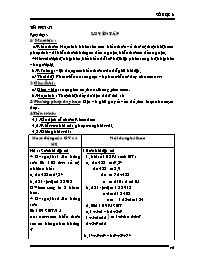 Giáo án Số học Lớp 6 - Tiết 17: Luyện tập (bả