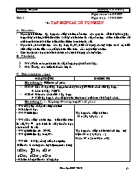 Giáo án Số học Lớp 6 - Tiết 2: Tập hợp các số tự nhiên - Năm học 2009-2010 - Võ Văn Đồng