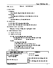 Giáo án Số học Lớp 6 - Tiết 21: Luyện tập - N