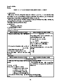 Giáo án Số học Lớp 6 - Tiết 22 đến 24 - Năm học 2011-2012