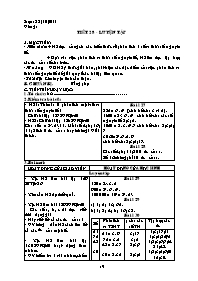 Giáo án Số học Lớp 6 - Tiết 28 đến 30 - Năm học 2011-2012