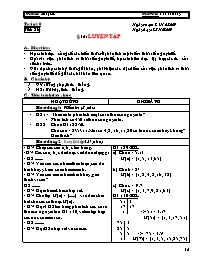 Giáo án Số học Lớp 6 - Tiết 28: Luyện tập - N