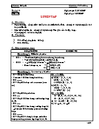 Giáo án Số học Lớp 6 - Tiết 30: Luyện tập - N