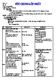 Giáo án Số học Lớp 6 - Tiết 30: Ước chung lớn