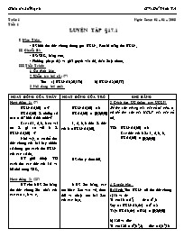 Giáo án Số học Lớp 6 - Tiết 32: Luyện tập - Đ