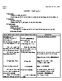 Giáo án Số học Lớp 6 - Tiết 35: Luyện tập 1 (