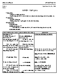 Giáo án Số học Lớp 6 - Tiết 35: Luyện tập - Đ