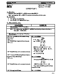 Giáo án Số học Lớp 6 - Tiết 36: Luyện tập 2 - Năm học 2009-2010 - Võ Văn Đồng