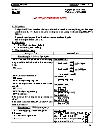 Giáo án Số học Lớp 6 - Tiết 38: Ôn tập chương