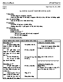 Giáo án Số học Lớp 6 - Tiết 44, Bài 4: Cộng h