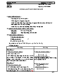 Giáo án Số học Lớp 6 - Tiết 44: Cộng hai số n