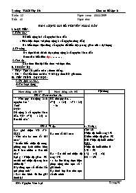 Giáo án Số học Lớp 6 - Tiết 45, Bài 5: Cộng h