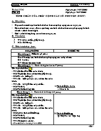 Giáo án Số học Lớp 6 - Tiết 47: Tính chất của phép cộng các số nguyên - Năm học 2008-2009 - Võ Văn Đồng