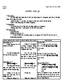 Giáo án Số học Lớp 6 - Tiết 48: Luyện tập (bản 3 cột)